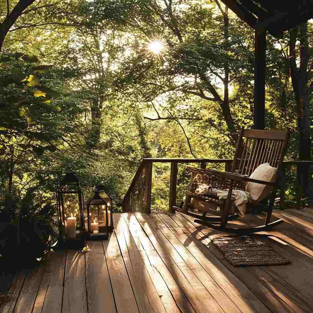 Rustic Cabin-Style Decks for a Natural Feel