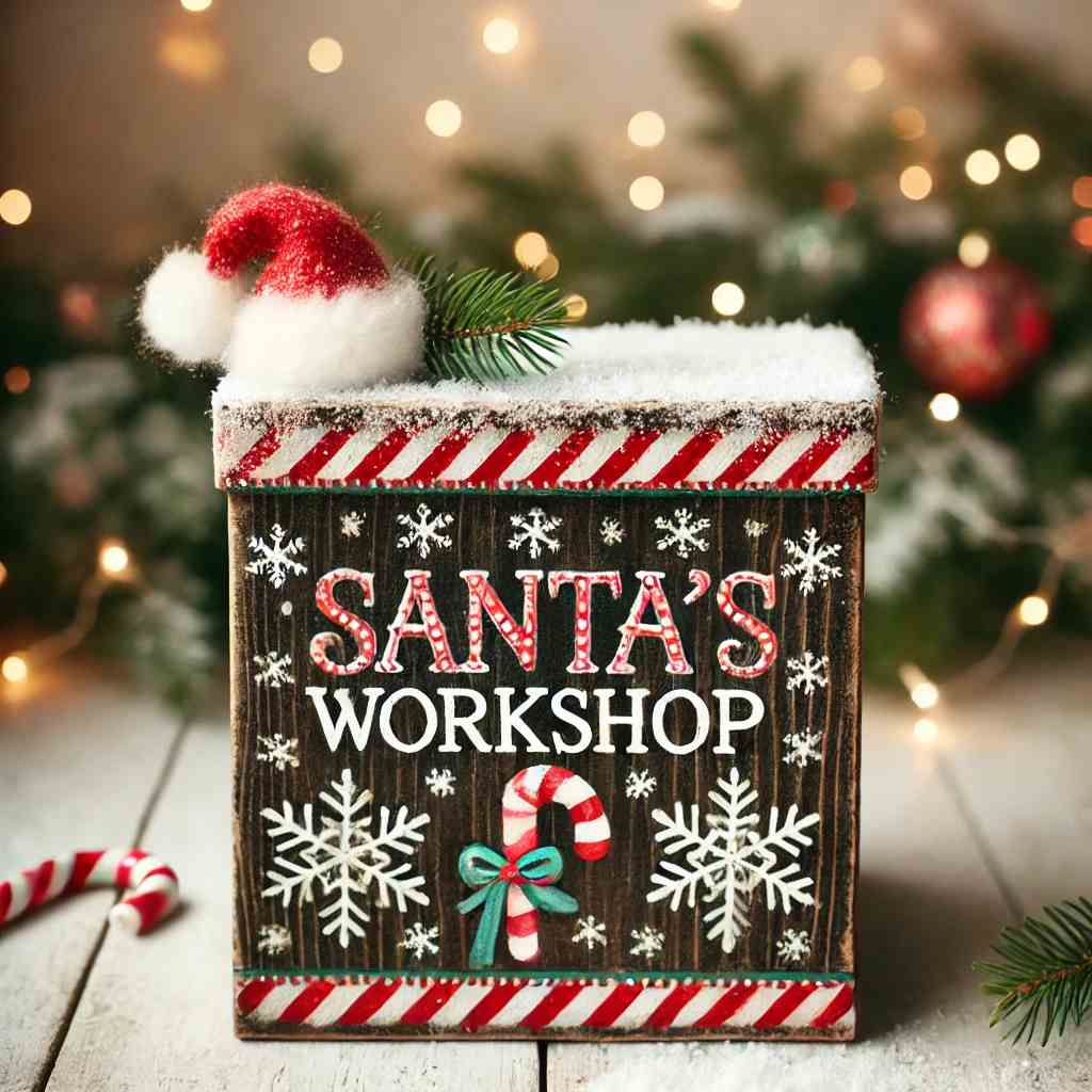 Santa’s Workshop Sign