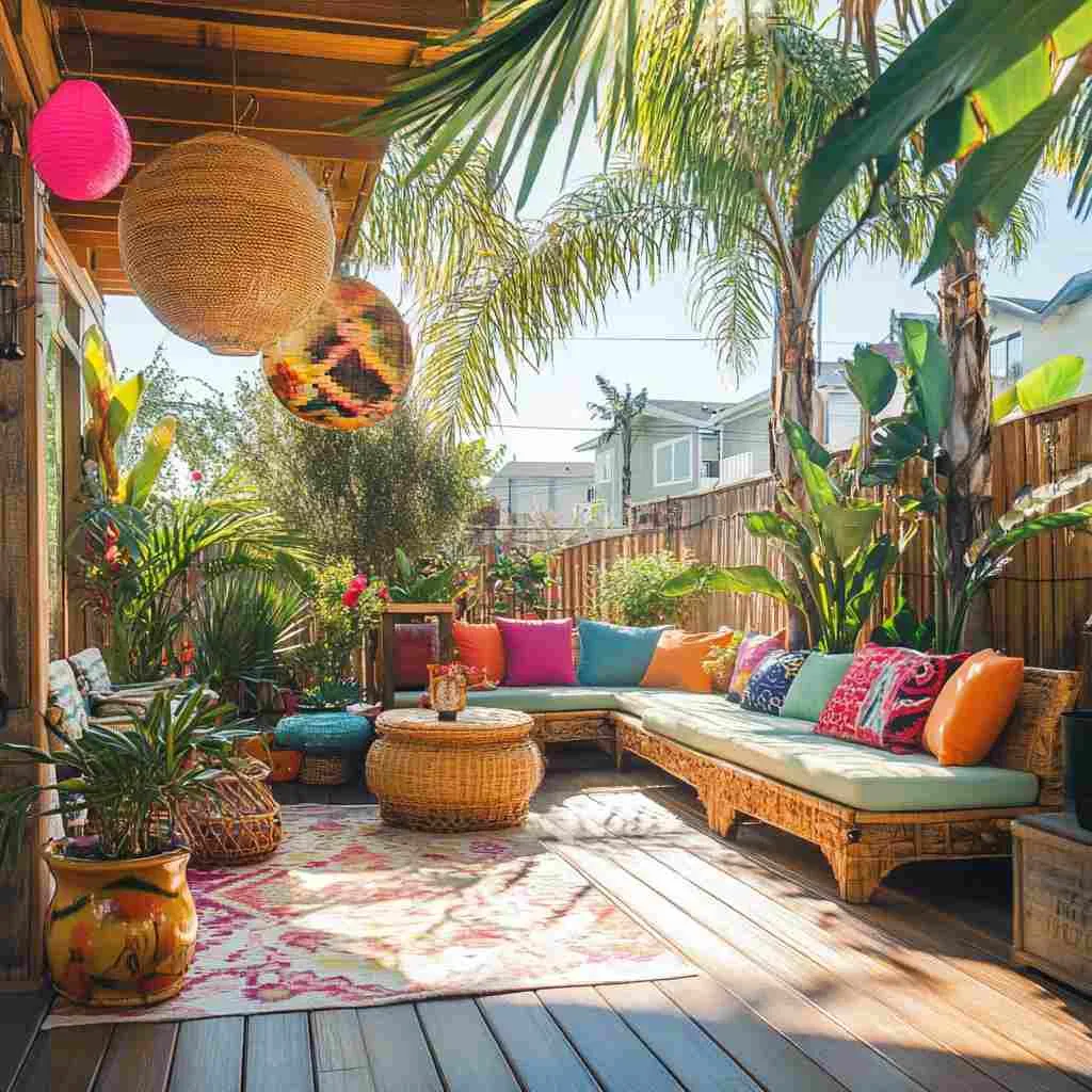 Tropical-Themed Decks for Vacation Feels