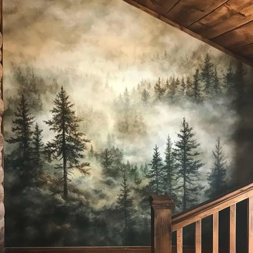 Whimsical Forest Mural