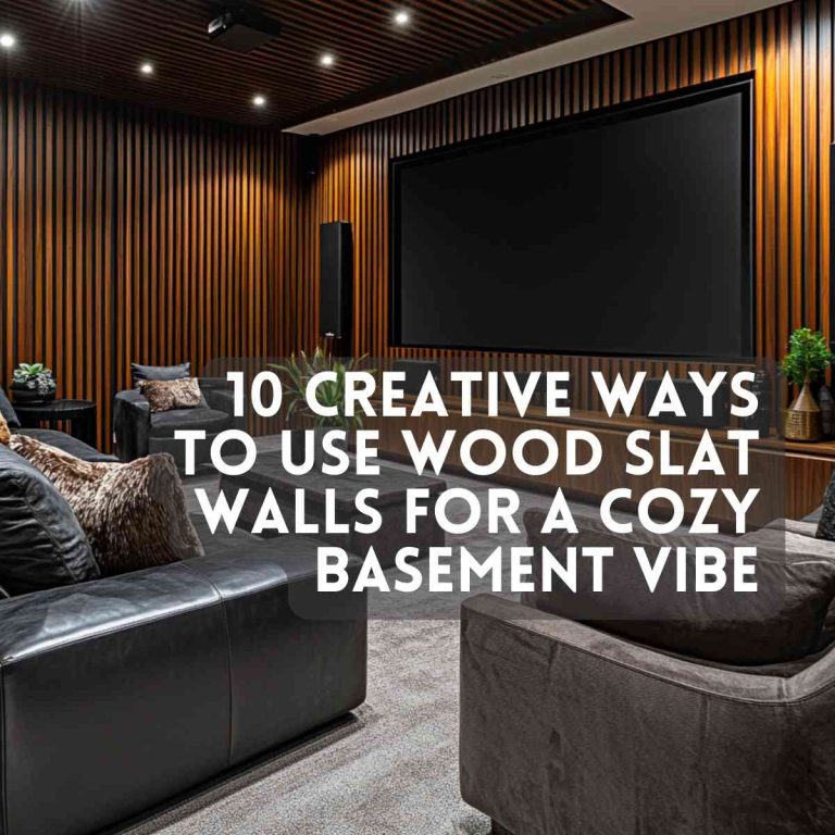10 Creative Ways to Use Wood Slat Walls for a Cozy Basement Vibe