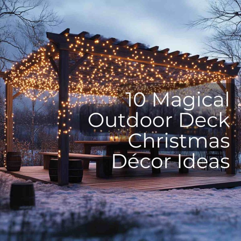 10 Magical Outdoor Deck Christmas Décor Ideas