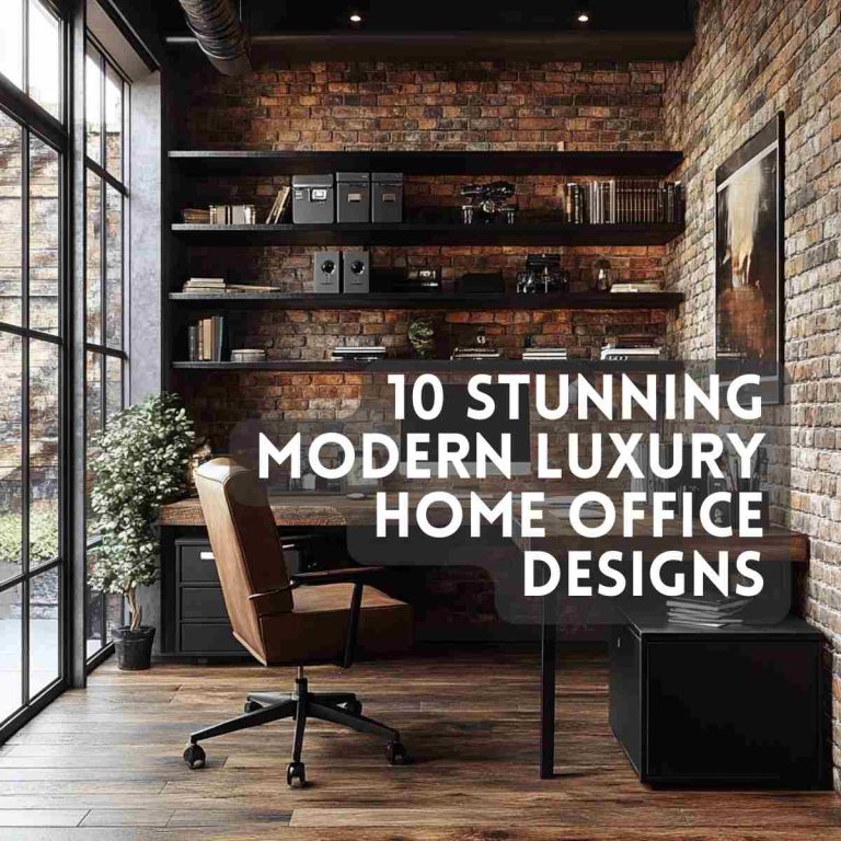 10 Stunning Modern Luxury Home Office Designs