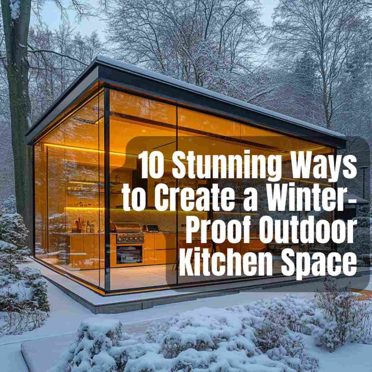 10 Stunning Ways to Create a Winter-Proof Outdoor Kitchen Space