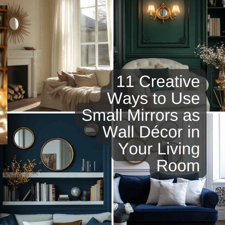 11 Creative Ways to Use Small Mirrors as Wall Décor in Your Living Room