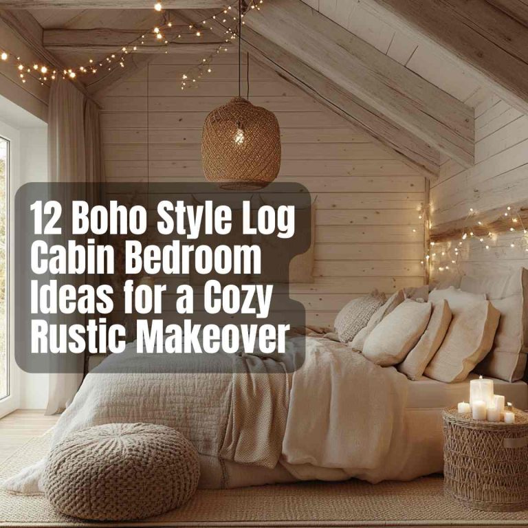 12 Boho Style Log Cabin Bedroom Ideas for a Cozy Rustic Makeover