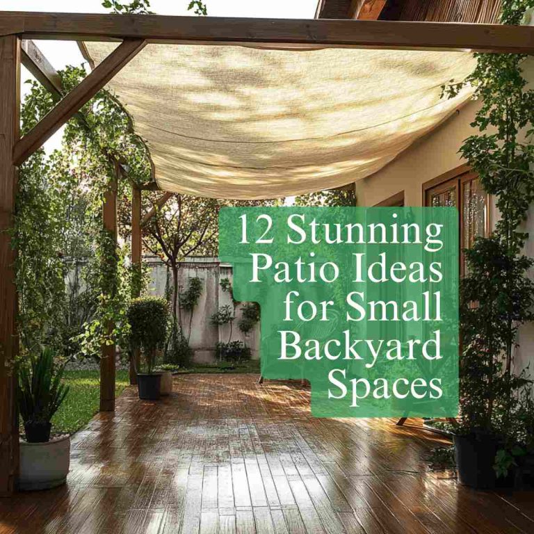12 Stunning Patio Ideas for Small Backyard Spaces