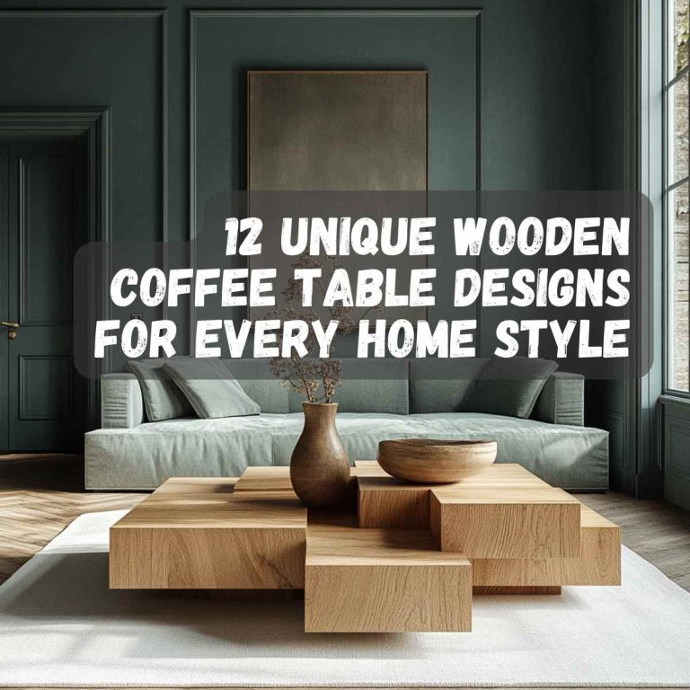 12 Unique Wooden Coffee Table Designs for Every Home Style
