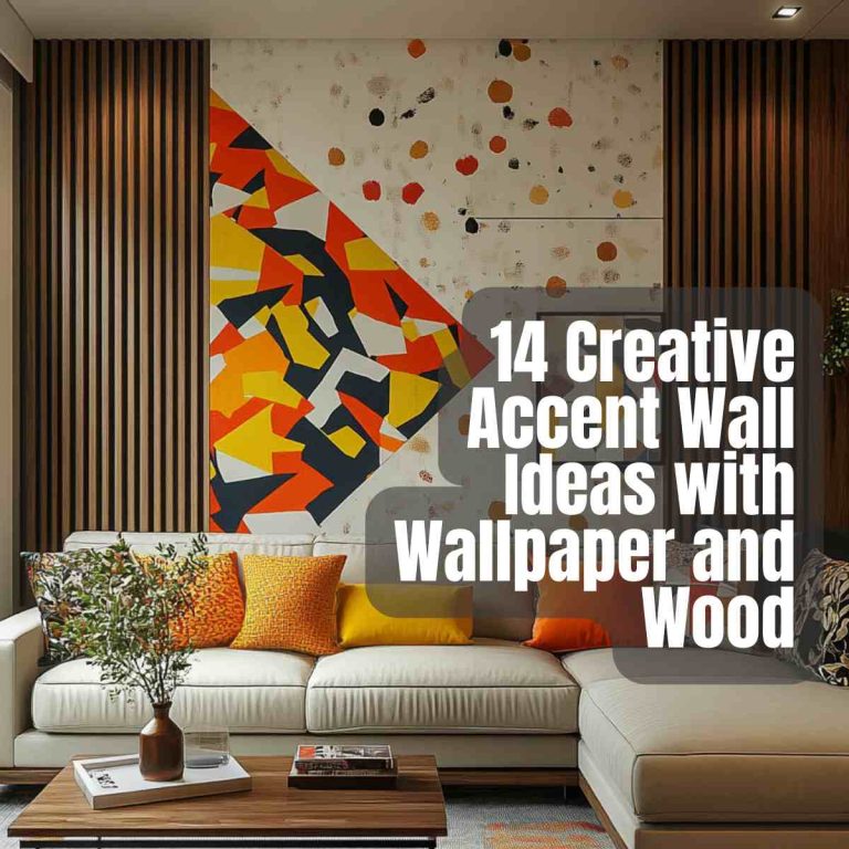 14 Creative Accent Wall Ideas with Wallpaper and Wood