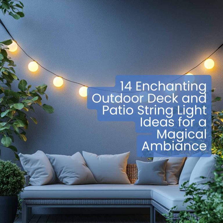 14 Enchanting Outdoor Deck and Patio String Light Ideas for a Magical Ambiance