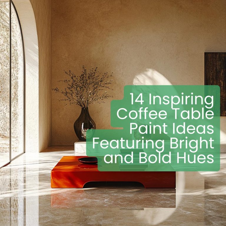14 Inspiring Coffee Table Paint Ideas Featuring Bright and Bold Hues