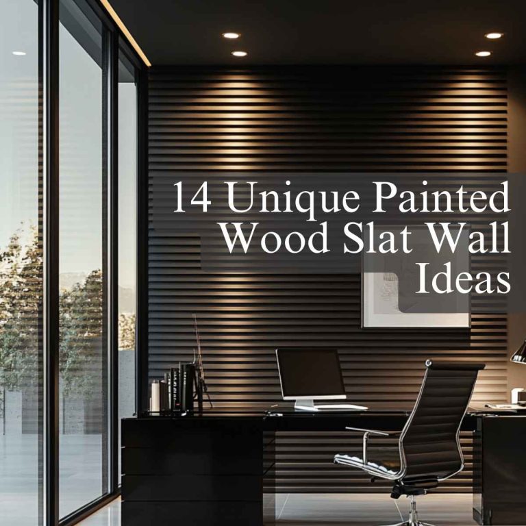 14 Unique Painted Wood Slat Wall Ideas
