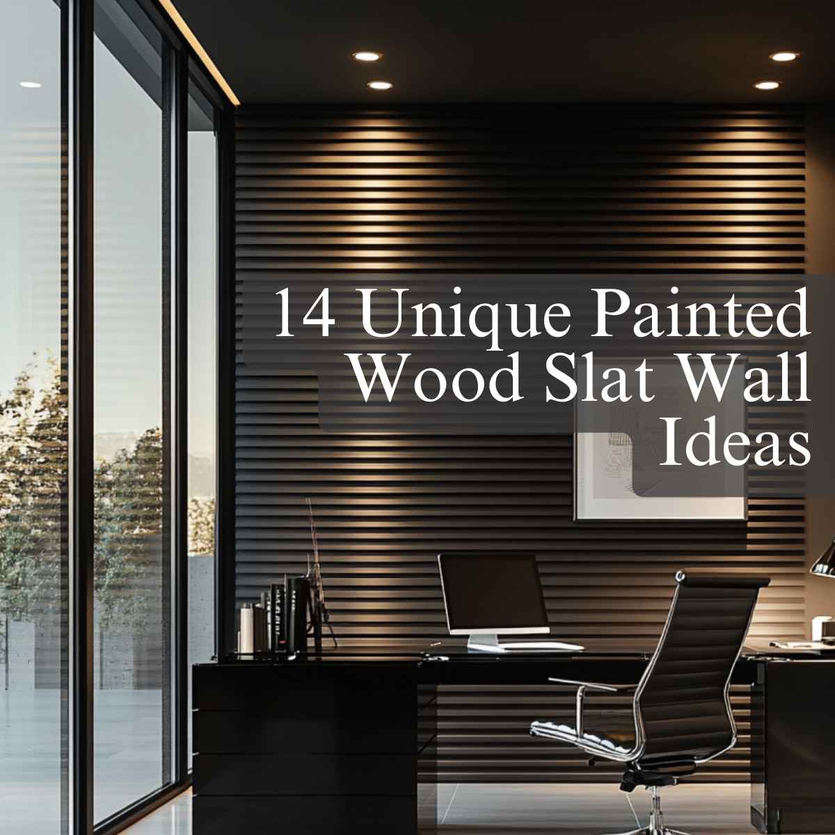 Unique Painted Wood Slat Wall Ideas