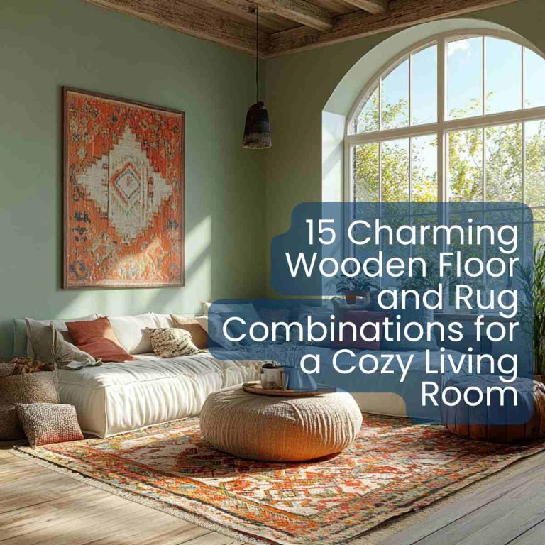 15 Charming Wooden Floor and Rug Combinations for a Cozy Living Room