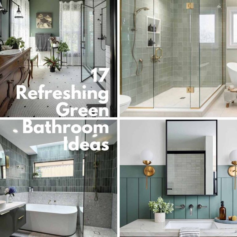 17 Refreshing Green Bathroom Ideas