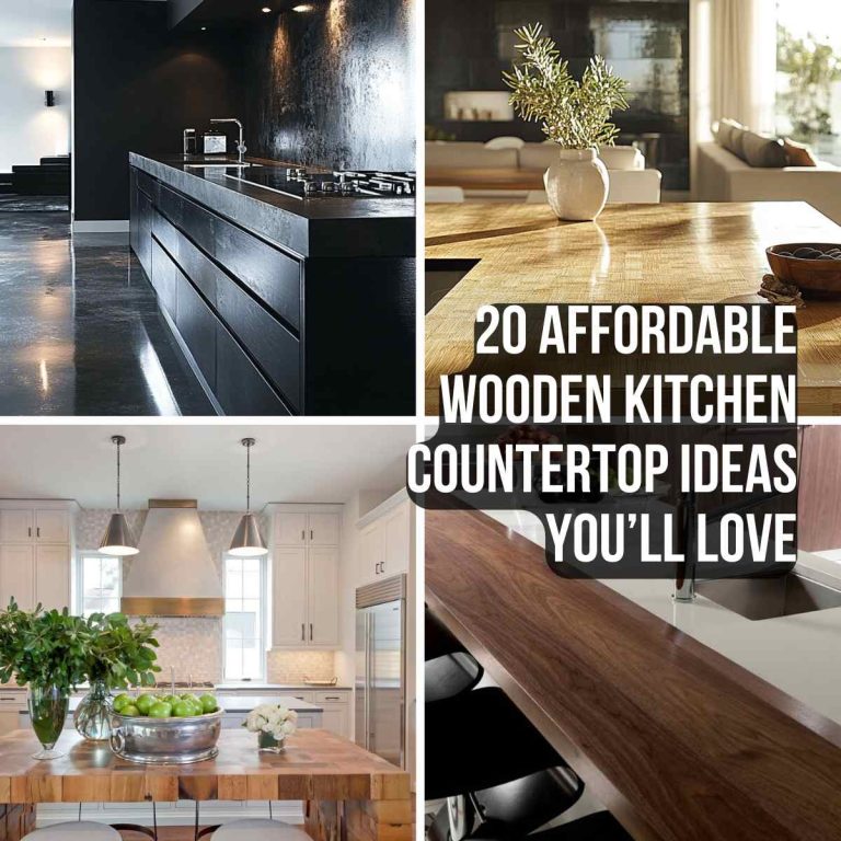 20 Affordable Wooden Kitchen Countertop Ideas You’ll Love