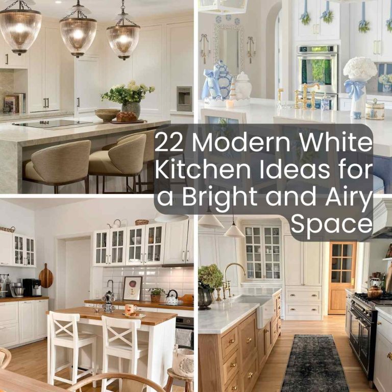 22 Modern White Kitchen Ideas for a Bright and Airy Space