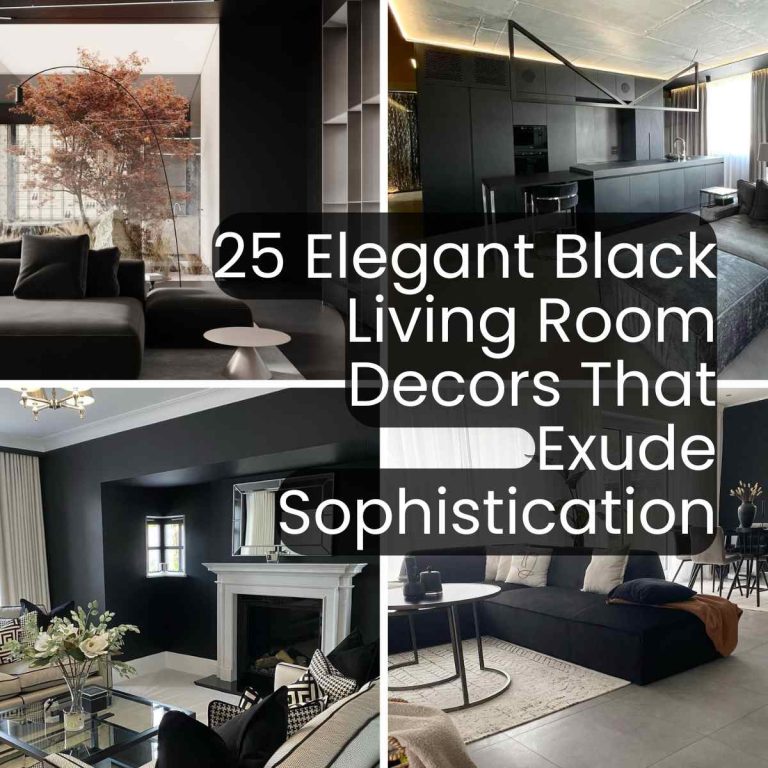 25 Elegant Black Living Room Decors That Exude Sophistication