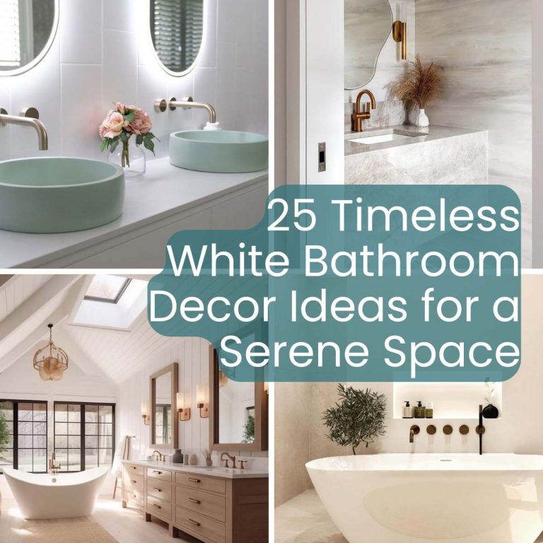 25 Timeless White Bathroom Decor Ideas for a Serene Space