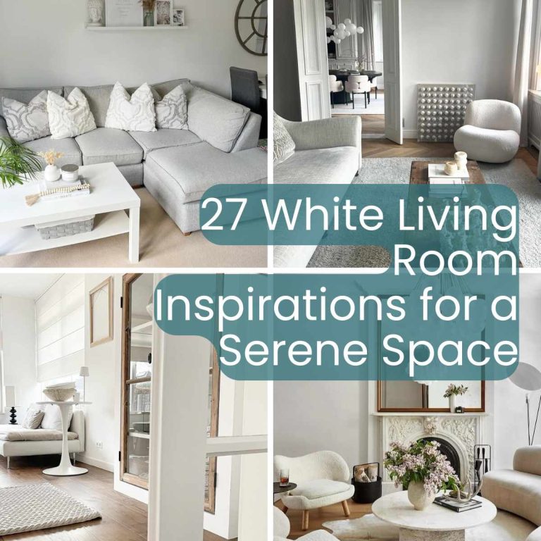 27 White Living Room Inspirations for a Serene Space