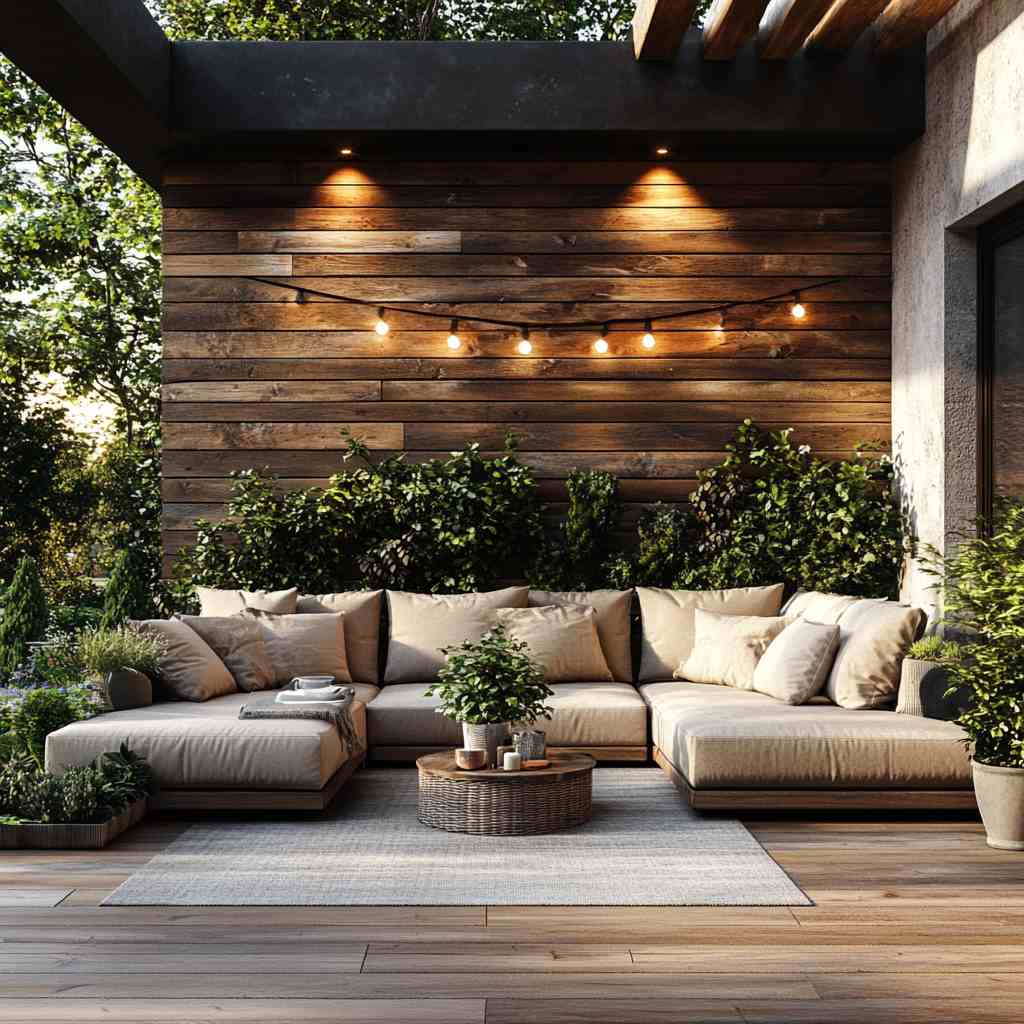Outdoor Patio Accent Wall