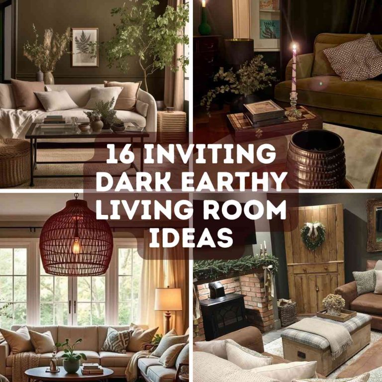 16 Inviting Dark Earthy Living Room Ideas