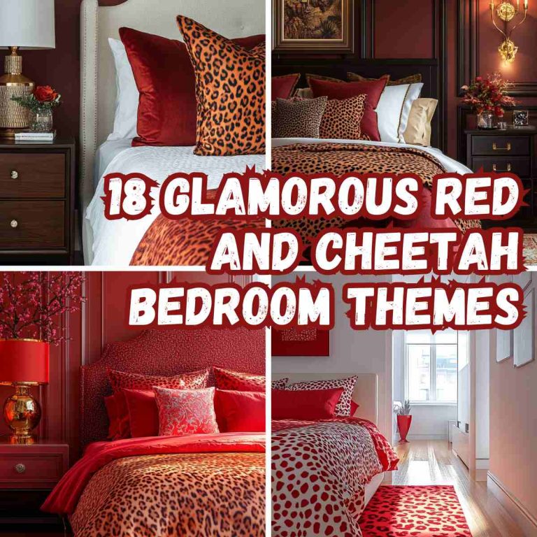 18 Glamorous Red and Cheetah Bedroom Themes