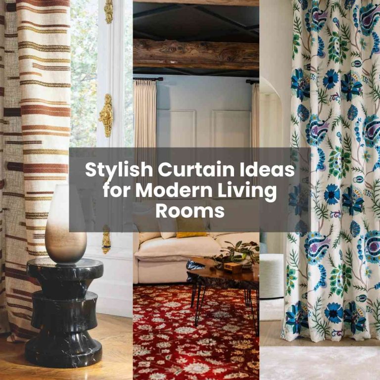 18 Practical and Stylish Curtain Ideas for Modern Living Rooms