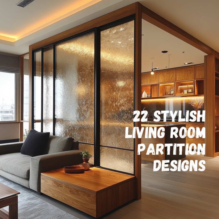 22 Stylish Living Room Partition Designs for Modern Homes
