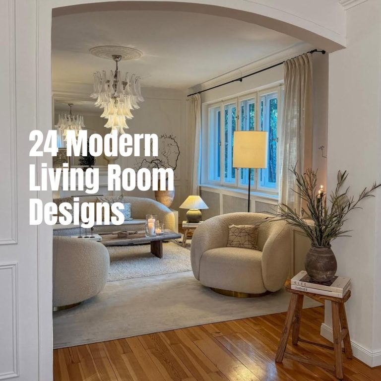 24 Modern Living Room Designs