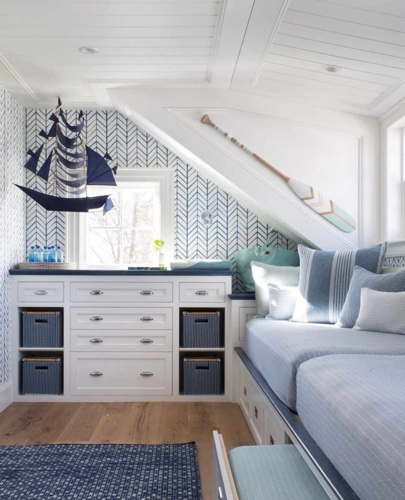 Coastal Blue Bedroom Idea 2