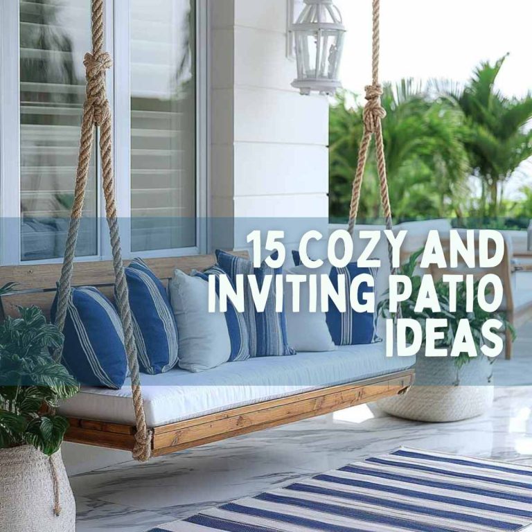 15 Cozy and Inviting Patio Ideas for Ultimate Relaxation