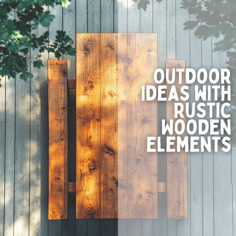 15 Unique DIY Outdoor Ideas with Rustic Wooden Elements