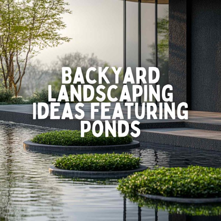 17 Tranquil Backyard Landscaping Ideas Featuring Ponds and Aquatic Plants