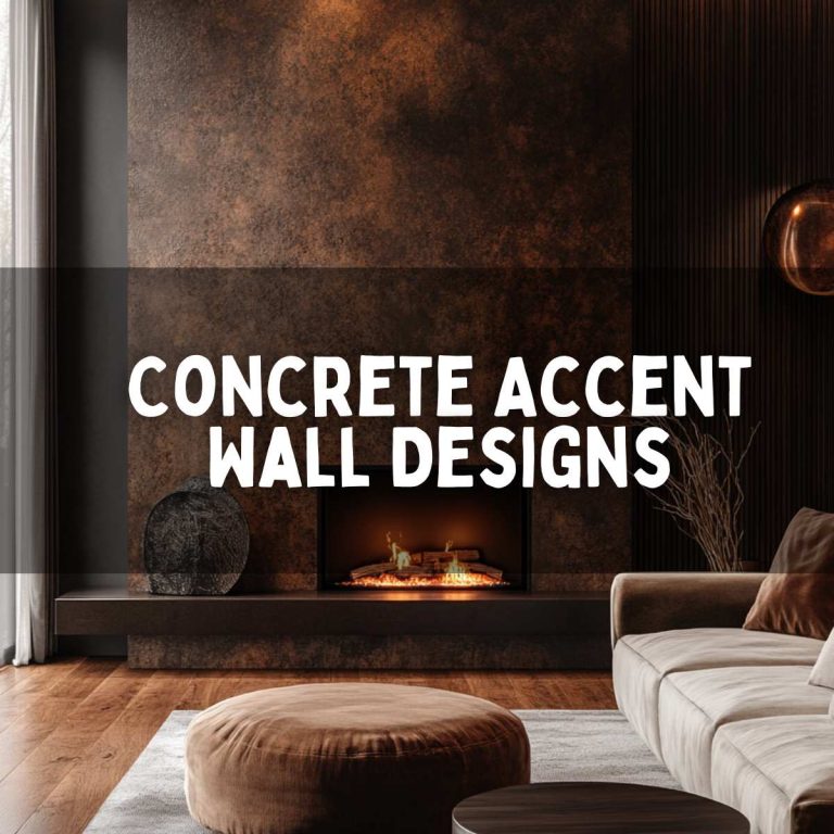 16 Striking Concrete Accent Wall Designs That Make a Statement