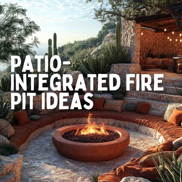 17 Cozy and Practical Patio-Integrated Fire Pit Ideas