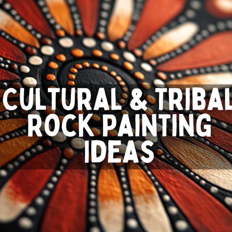 Cultural And Tribal Rock Painting Ideas