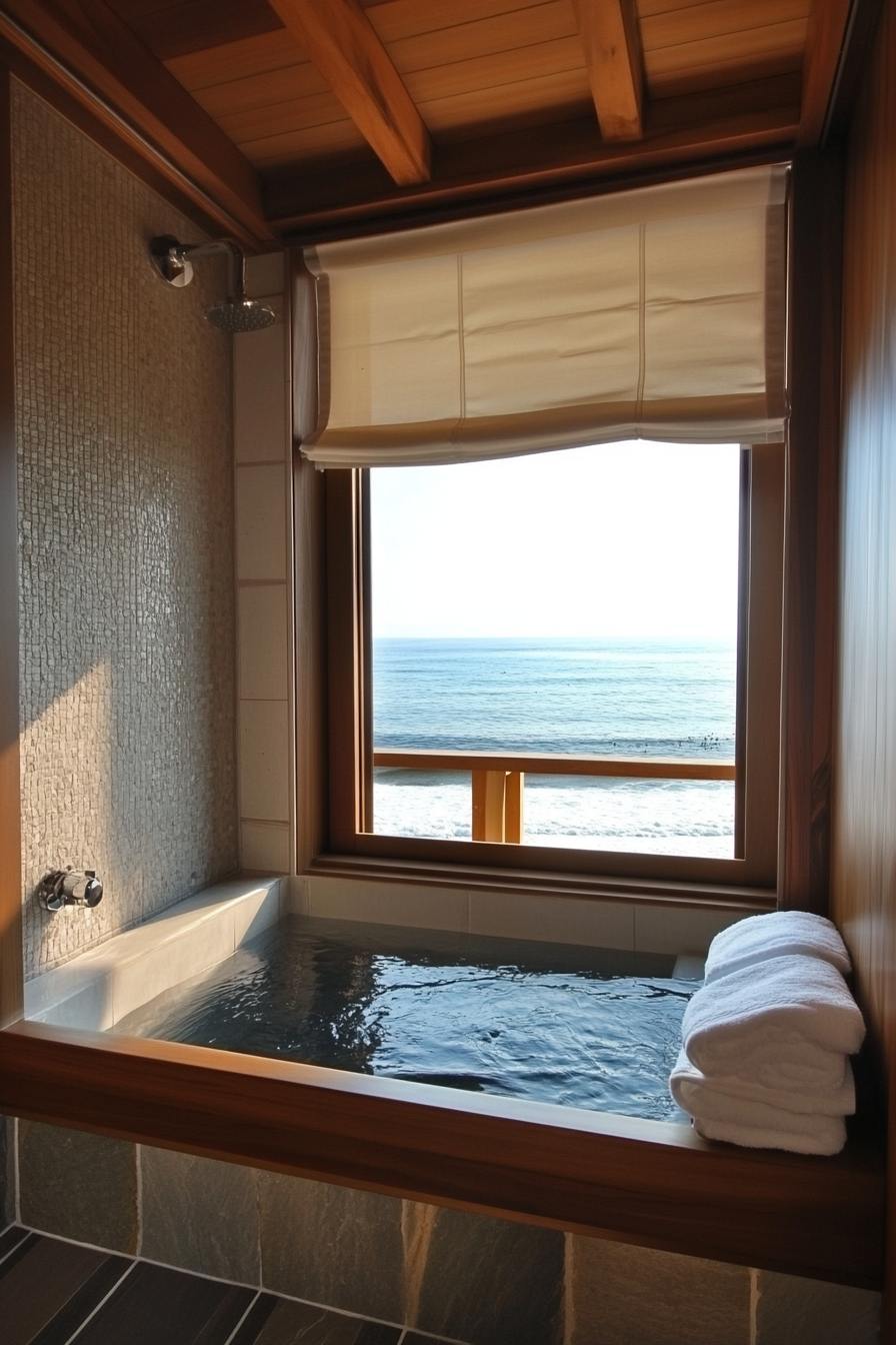 A beautiful coastal bathroom