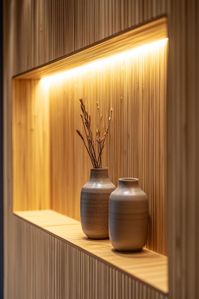 Aesthetic Bamboo Accent Wall