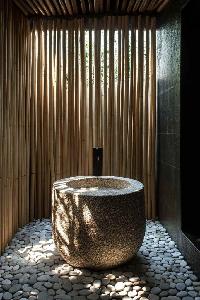 Amazing Bamboo Accent Wall for Natural Touch