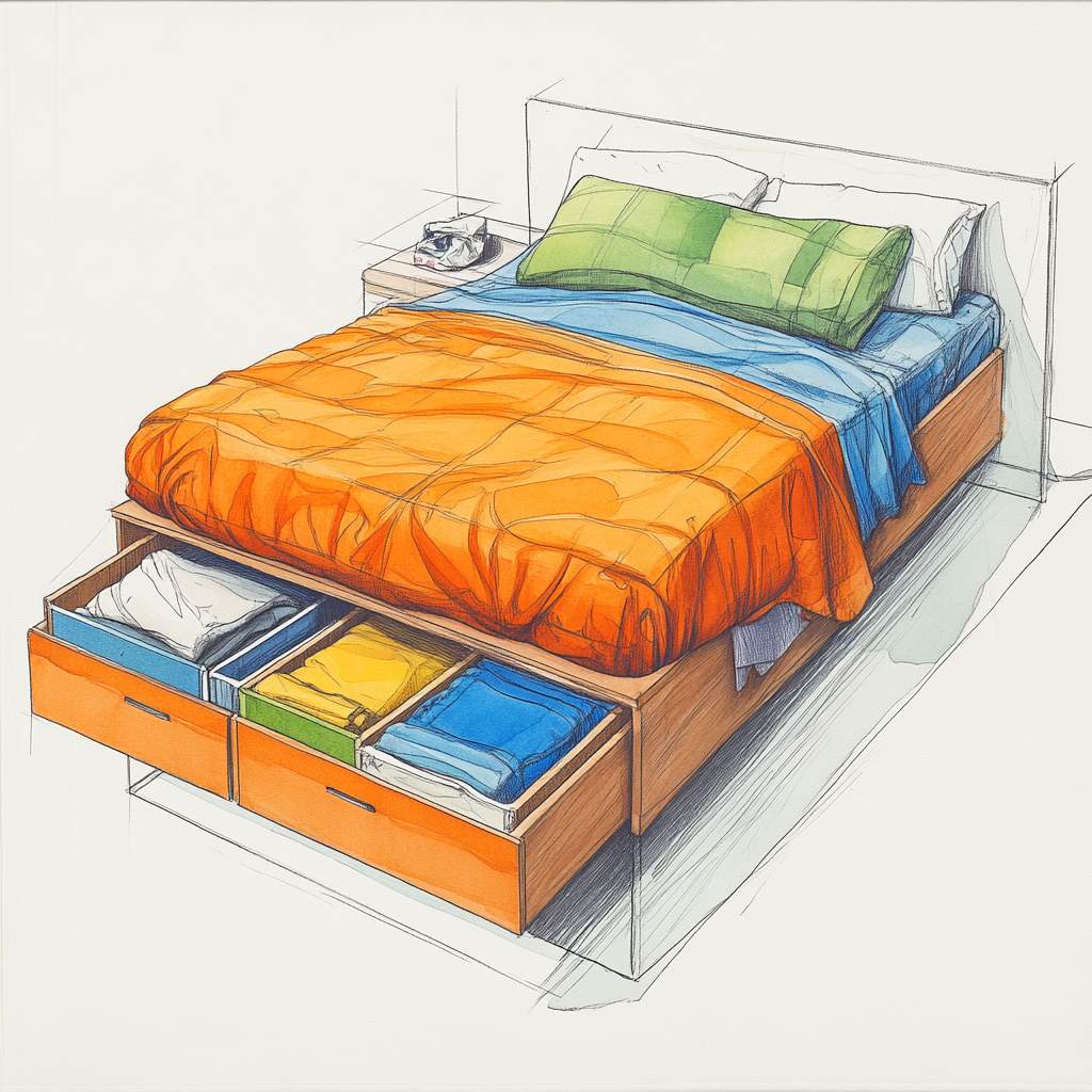 Beautiful Under-Bed Storage Concept