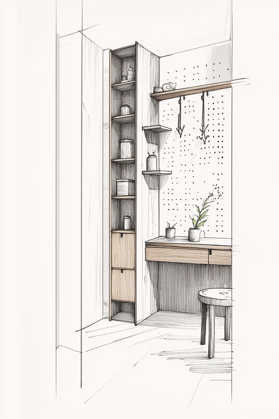 Beautiful Vertical Storage