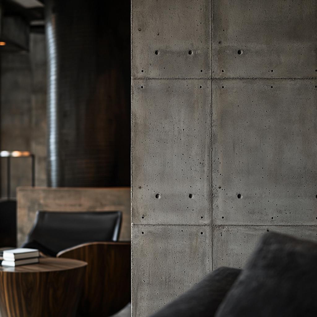 Concrete Texture Feature Wall