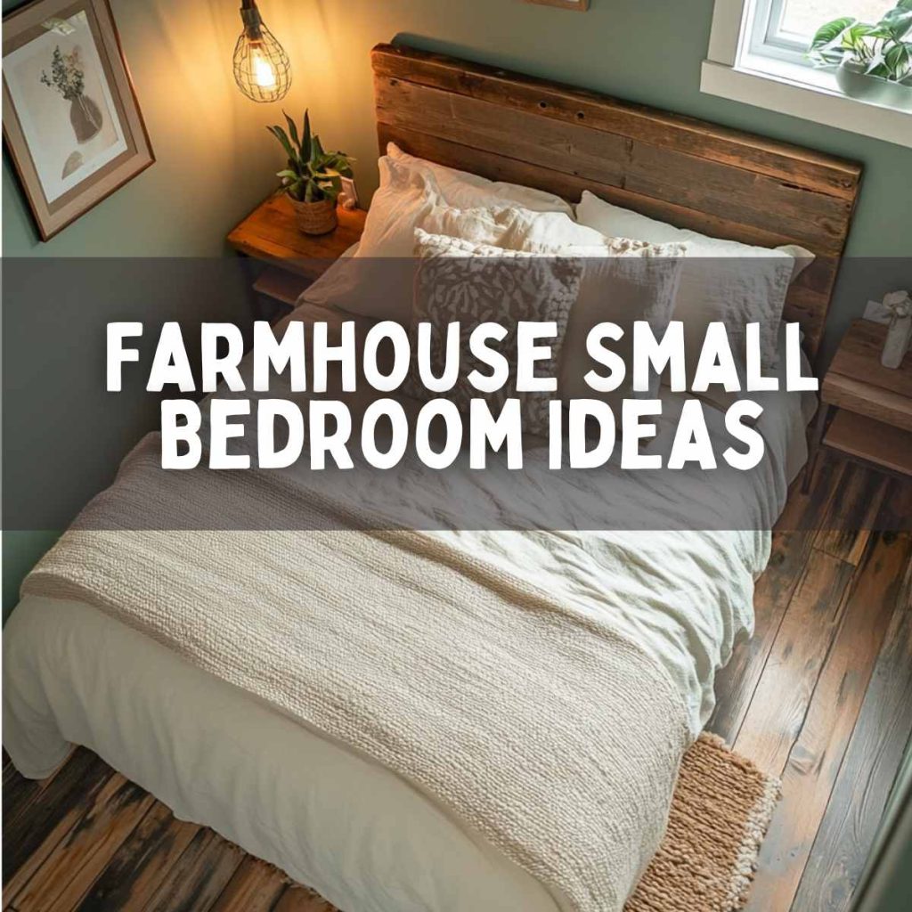 Farmhouse Small Bedroom Ideas with Rustic Charm