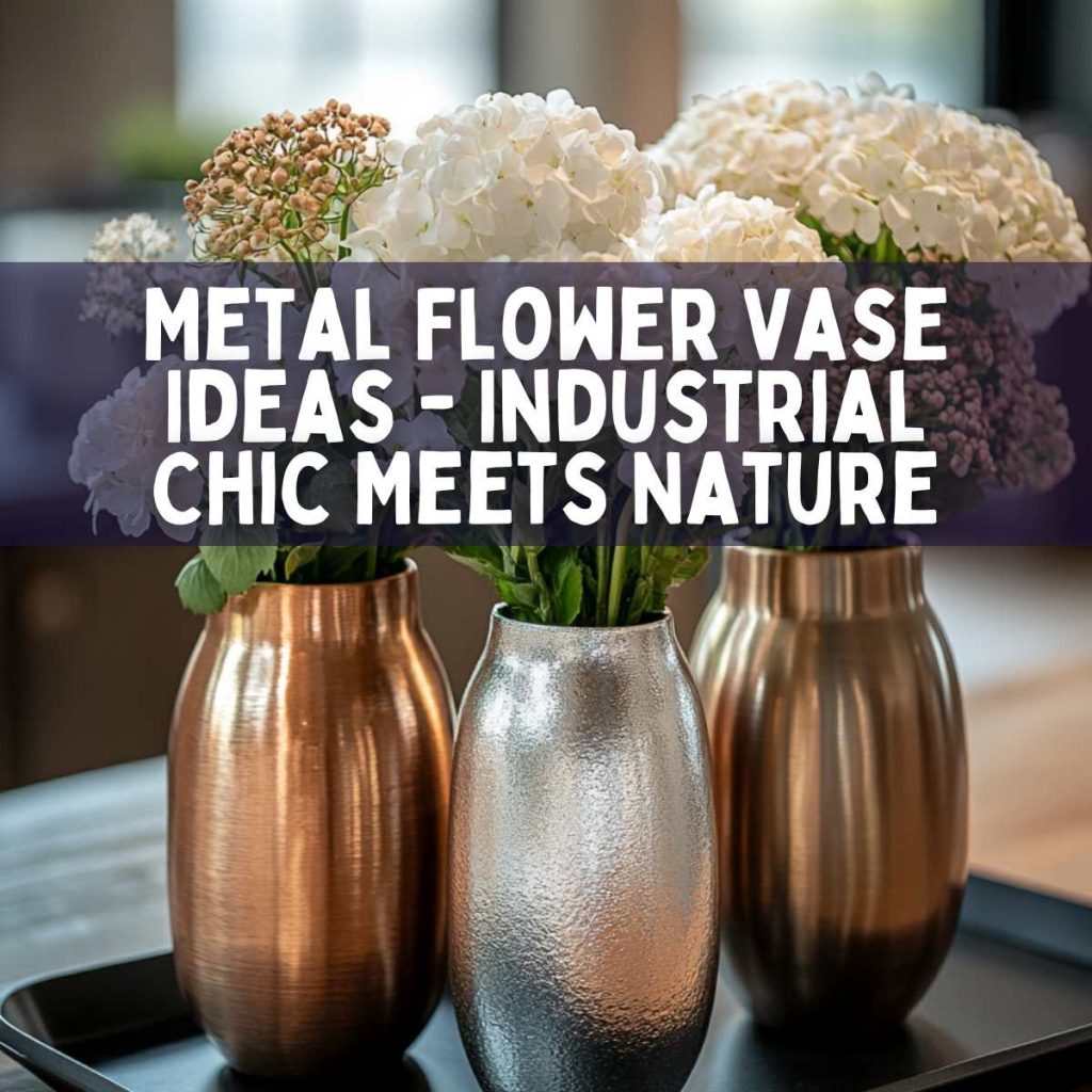 Metal Flower Vase Ideas - Industrial Chic Meets Nature