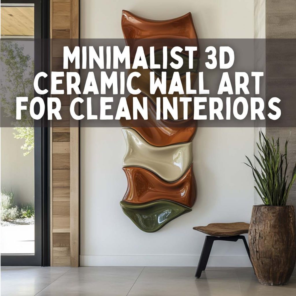 Minimalist 3D Ceramic Wall Art for Clean Interiors