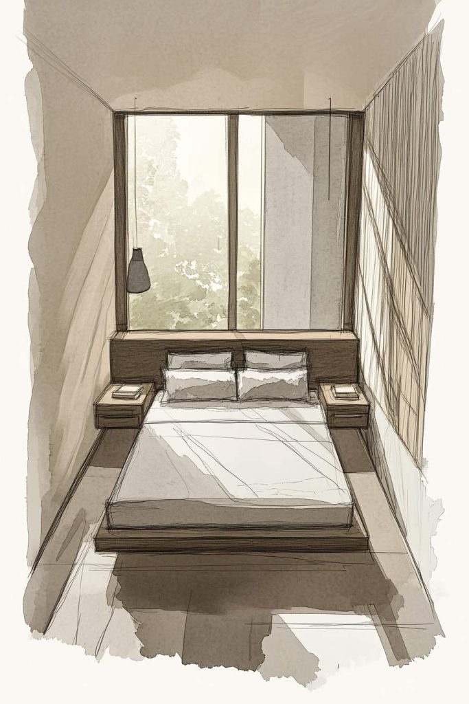 Minimalist Small Bedroom Floor Plan
