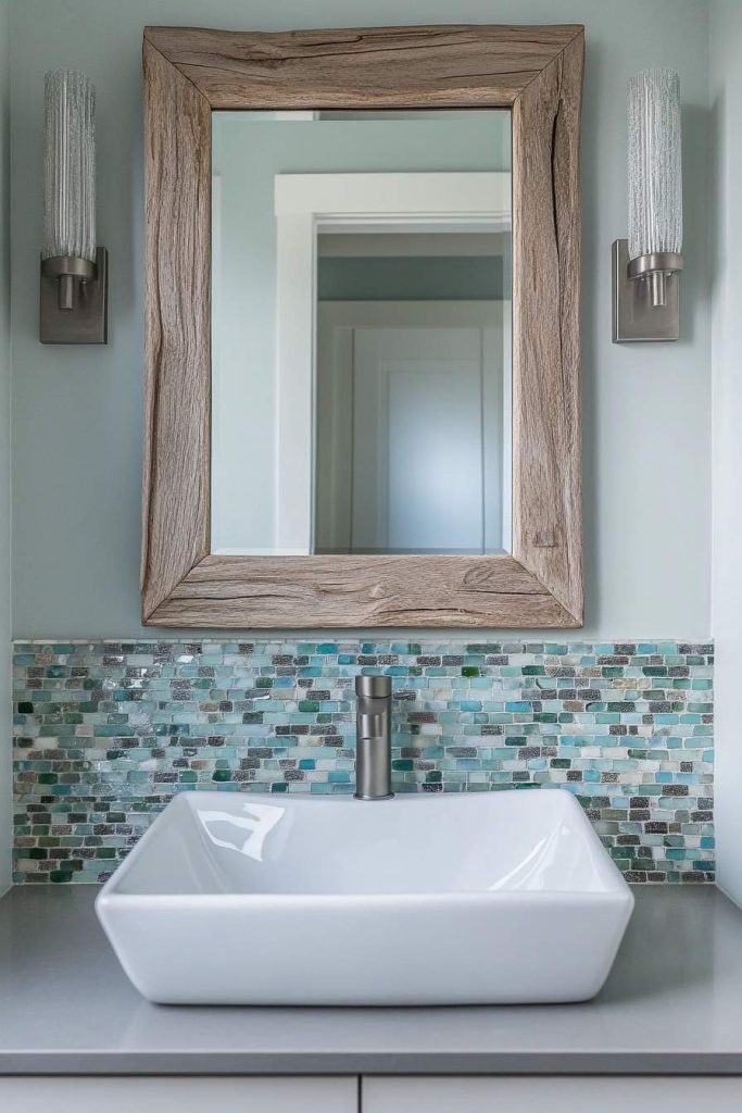 Mirror with Coastal Frame