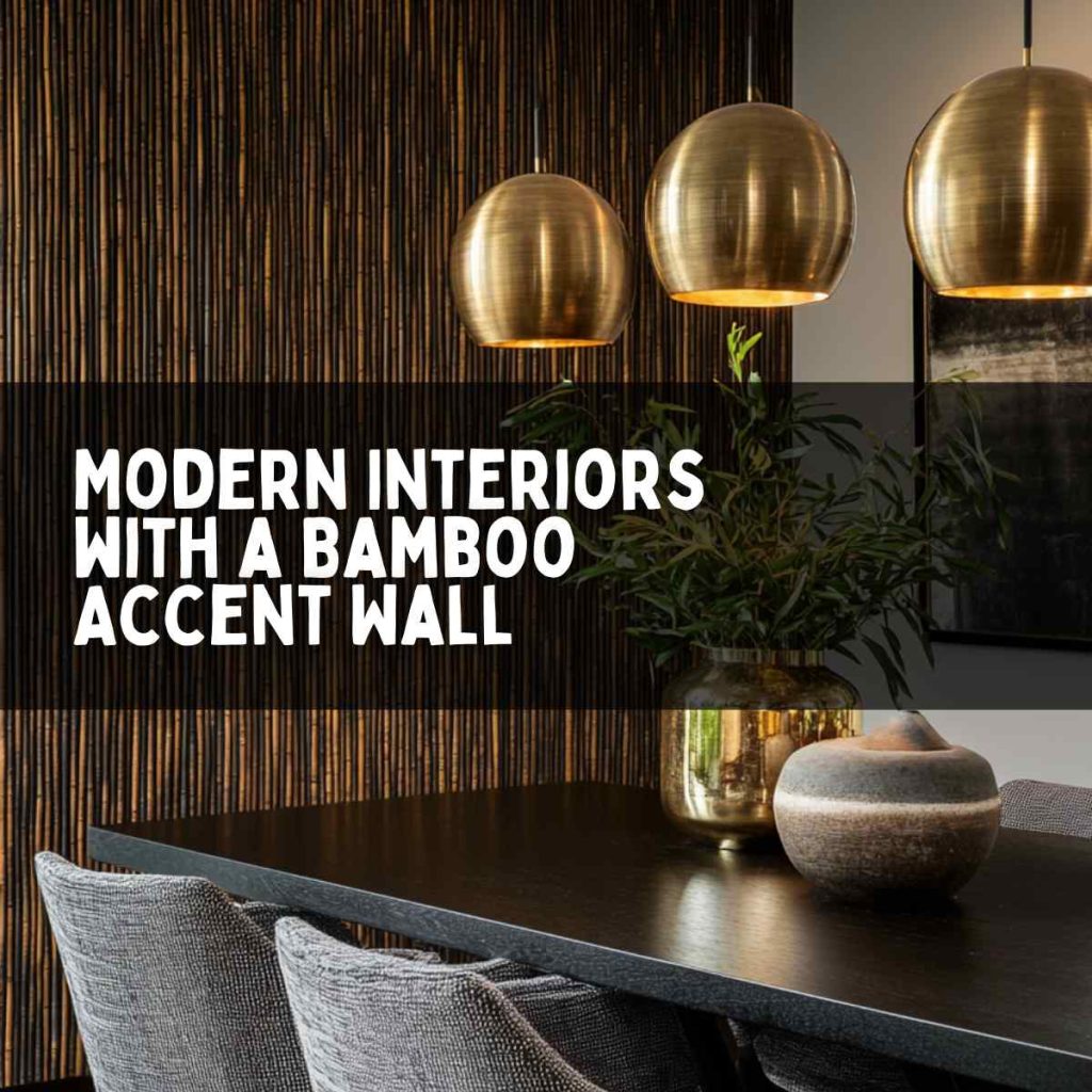 Modern Interiors with a Bamboo Accent Wall