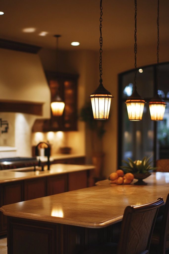 Pendant and Recessed Lighting Harmony